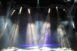 DMX Lighting Control Hardware in use